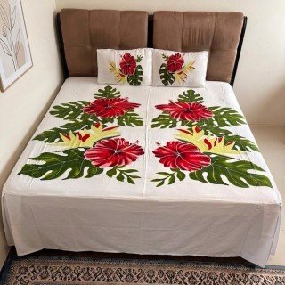 Hot Sale Bedsheet Hand Painted 2026